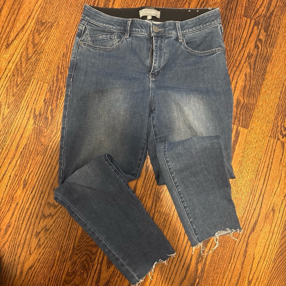 Wit & Wisdom Dark Blue Cropped Stretch Jeans